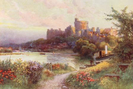 River Thames: Windsor (colour litho)