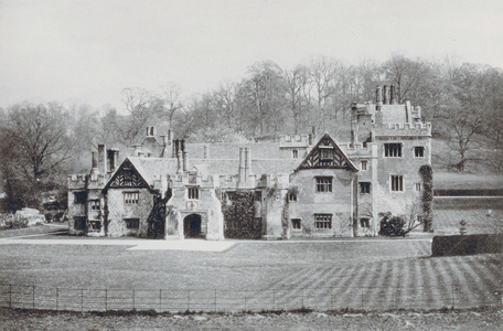 Compton Wynyates from West, Warwickshire (b/w photo)