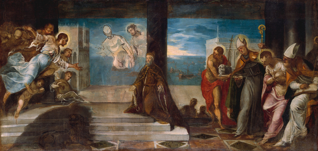 Doge Alvise Mocenigo presented to the Redeemer, c.1577 (oil on canvas)