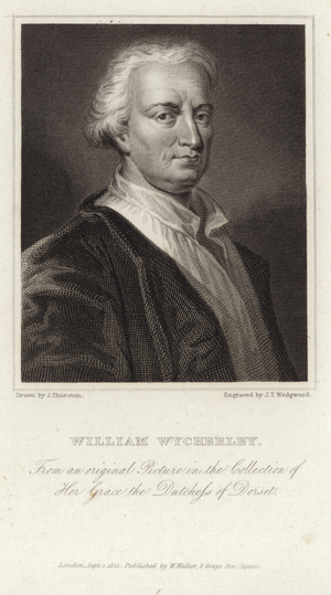 Portrait of William Wycherley (engraving)