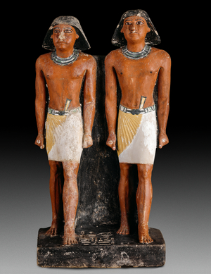 Double statue of Nimaatsed, Saqqara, V Dynasty (sculpture)
