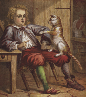 Puss In Boots (colour litho)