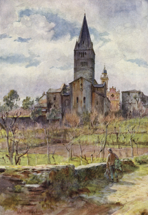 San Salvatore, Italy (colour litho)