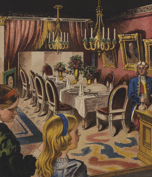 Edith and Millys Housekeeping (colour litho)