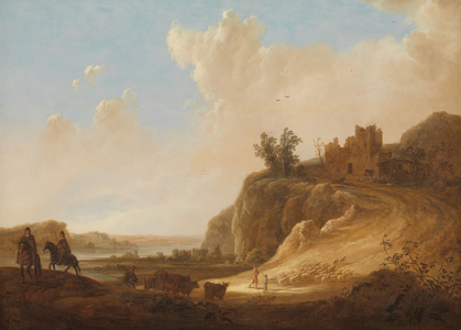 Mountainous Landscape with the Ruins of a Castle, 1642-1645 (oil on panel)