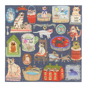 Cats, Cats, Cats, 2022 (collage cutout)