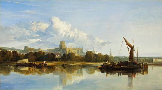 View of Bristol Cathedral, 1835 (oil on canvas)