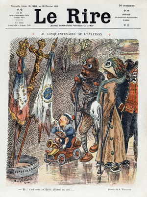 Frontpage of French satirical paper "Le rire" february 26, 1910
