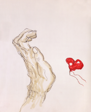 Afraid of love, 2006 (pen and ink)
