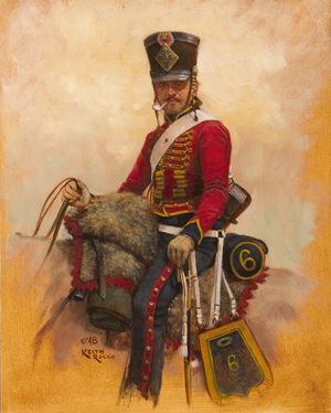 6th Hussar 1807, 2018 (oil on board)