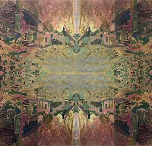 Rose Tinted, 2024 (oil on 16 panels of linen)
