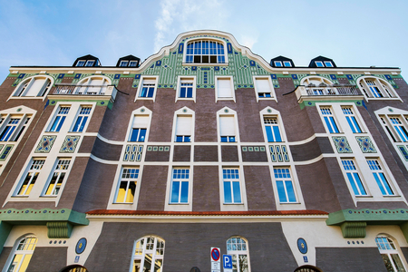 Residential building, Art Nouveau facade with studio window, Schwabing, Munich, Upp..., 2019 (photo)