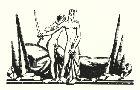 Illustration for Don Juan by Lord Byron (litho)