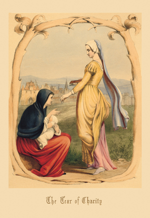 Tears illustrated in fifteen designs : Tear of Charity, 1851 (litho)