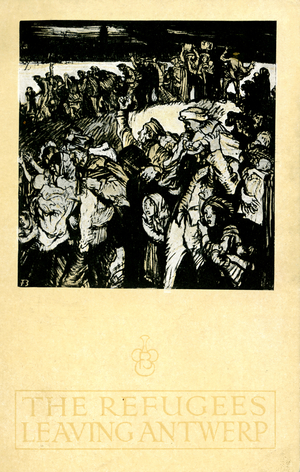 The Refugees Leaving Antwerp  by Frank Brangwyn