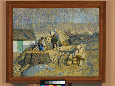 The Last of the Chestnuts, c.1916 (oil on canvas)