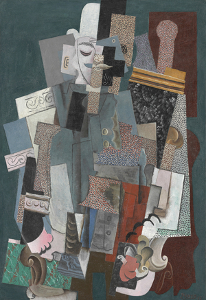 Man with a Pipe, 1915 (oil on canvas)