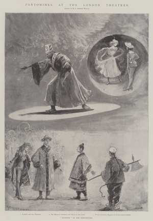 Pantomimes at the London Theatres (litho)