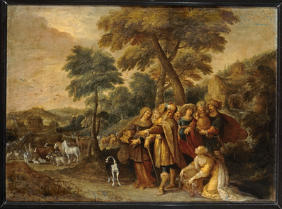 Noah going into the Ark … (painting on canvas)