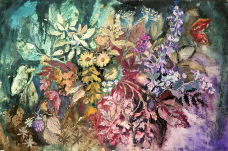 Flowers, 1978 (gouache on paper)