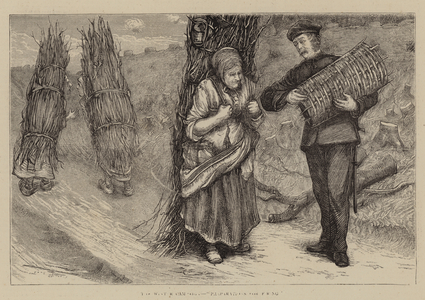 The Winter Campaign, Preparations for Firing (engraving)