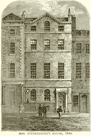 Mrs. Fitzherbert's House, 1820 (engraving)