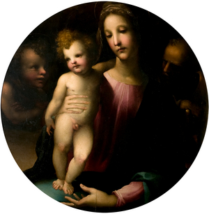 The Holy Family with Saint John the Baptist, 1530 (oil on panel)