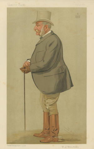 The Duke of Beaufort (colour litho)