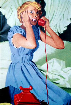 Womens Story Illustrations Magazine Plate, USA, 1950s