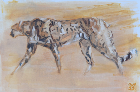 Cheetah, 2022 (oil on canvas)