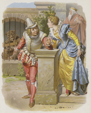 The Clever Little Tailor (Vom Klugen Schneiderlein) (chromolitho)