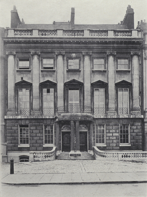 London, Nos 57, 58 Lincoln's Inn Fields, about 1735 (b/w photo)