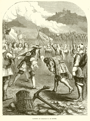 Landing of Charles II. at Dover (engraving)