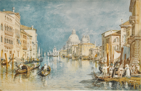 The Grand Canal, with Santa Maria della Salute, Venice (watercolour)