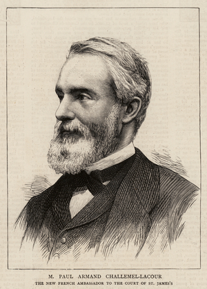M Paul Armand Challemel-Lacour (engraving)