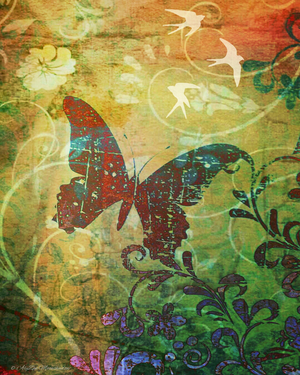 Butterfly Haiku, 2014 (digital mixed media phoneography)