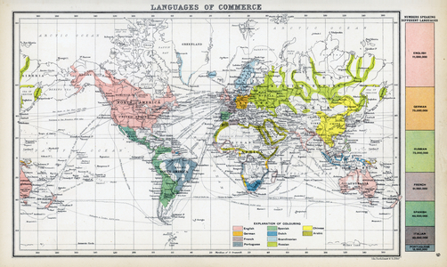 Languages of commerce (colour litho)
