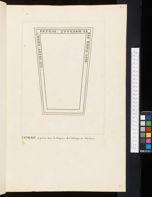 Monuments and epitaphs in the churches of Brie, c.1700 (drawing)