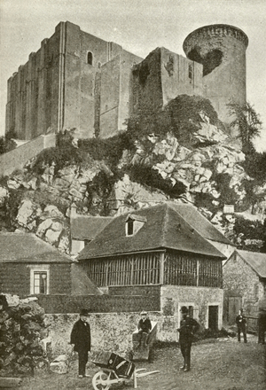 Falaise, Chateau (b/w photo)
