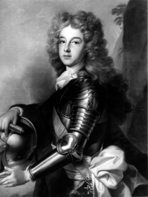 Vivien Philip V from Spain (oil on canvas) (b/w photo)