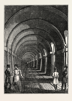 The Thames Tunnel: The Western Archway, UK, Britain, British, Europe, United Kingdom, Great Britain, European