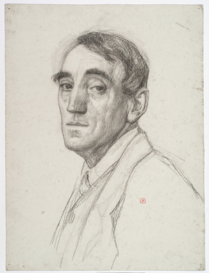 Self portrait, 1916 (crayon & charcoal on paper)