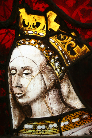 Queen Elizabeth Woodville, c.1480 (stained glass)