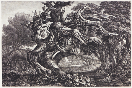 Fantastical oak, c.1830-35 (etching)