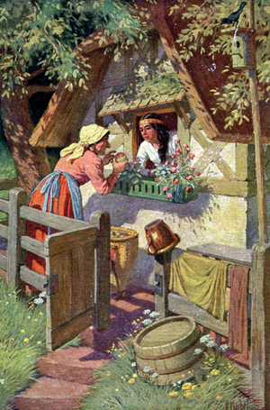 Snow White and the Witch, 1921 (illustration)