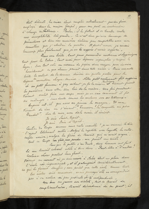 Avant et après - Description of Gauguin's stay with Vincent van Gogh in Arles (P. 11), 1903 (pen and black ink on wove paper)