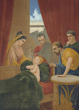 Servius Tullius, legendary sixth King of Rome (chromolitho)