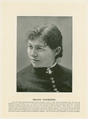 Helene Hastreiter (b/w photo)