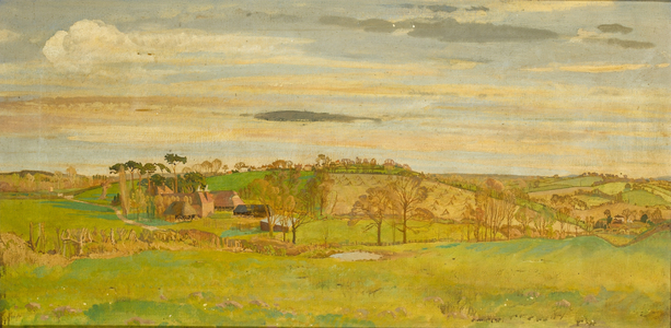 A Kentish Landscape, c.1914-16 (oil on canvas)