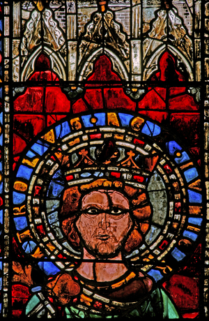 Window w7 depicting Charles ("the Fat") (stained glass)